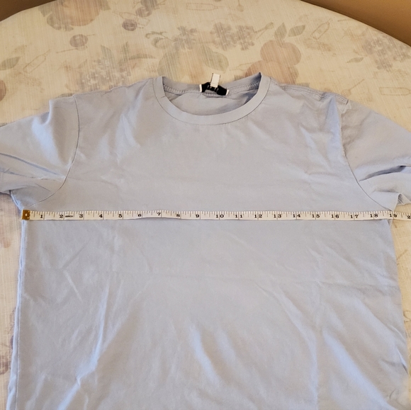 Reiss Blue Lightweight Cotton T-Shirt - Picture 7 of 9